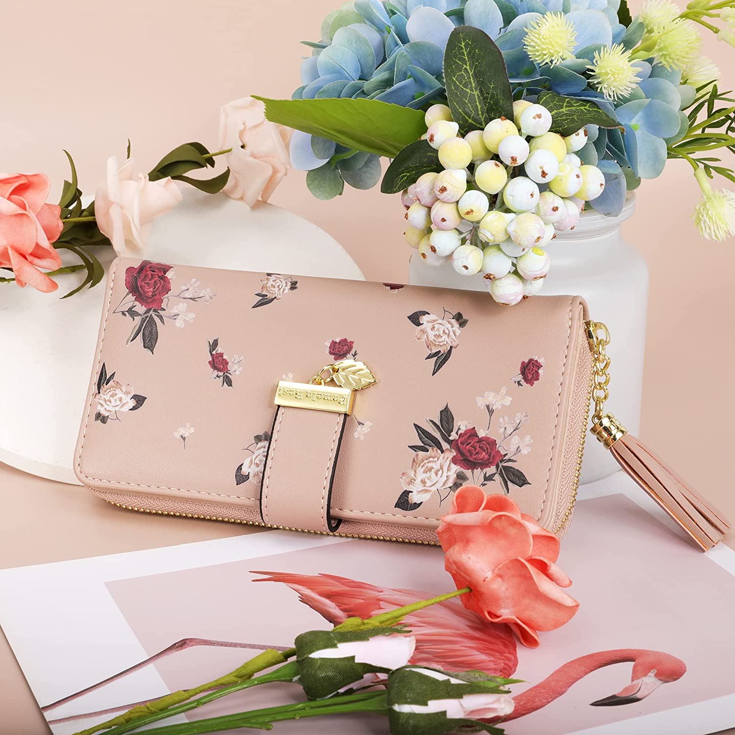 RFID Wallets for Women with Multiple Card Slots and Cellphone Compartment