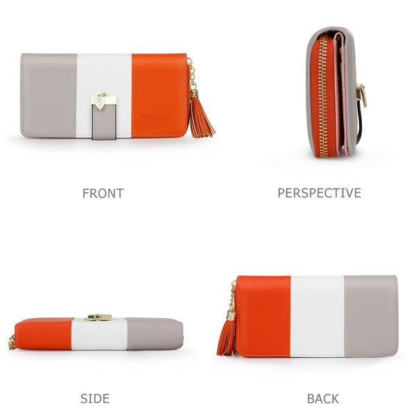 RFID Wallets for Women with Multiple Card Slots and Cellphone Compartment