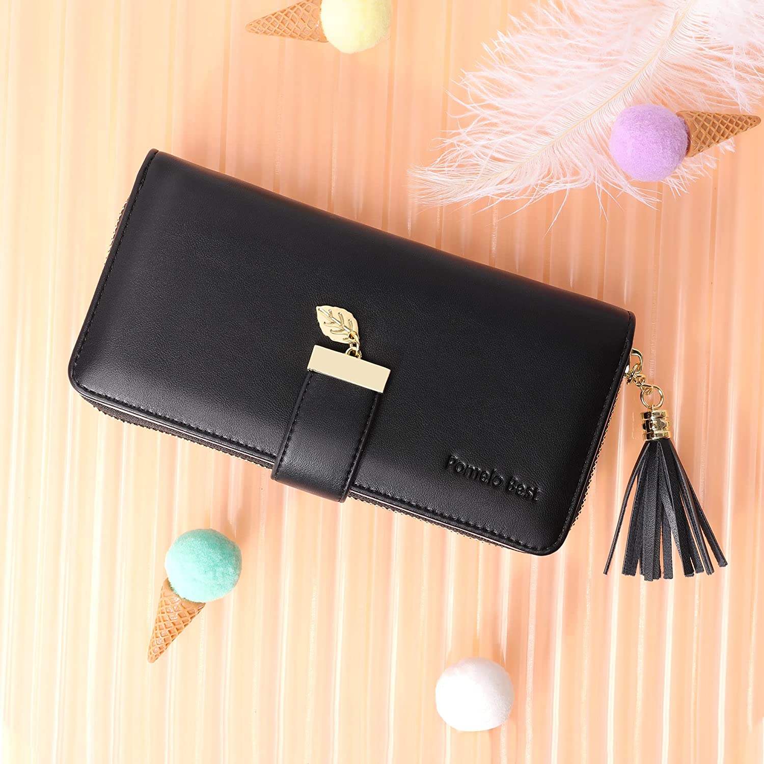 RFID Wallets for Women with Multiple Card Slots and Cellphone Compartment