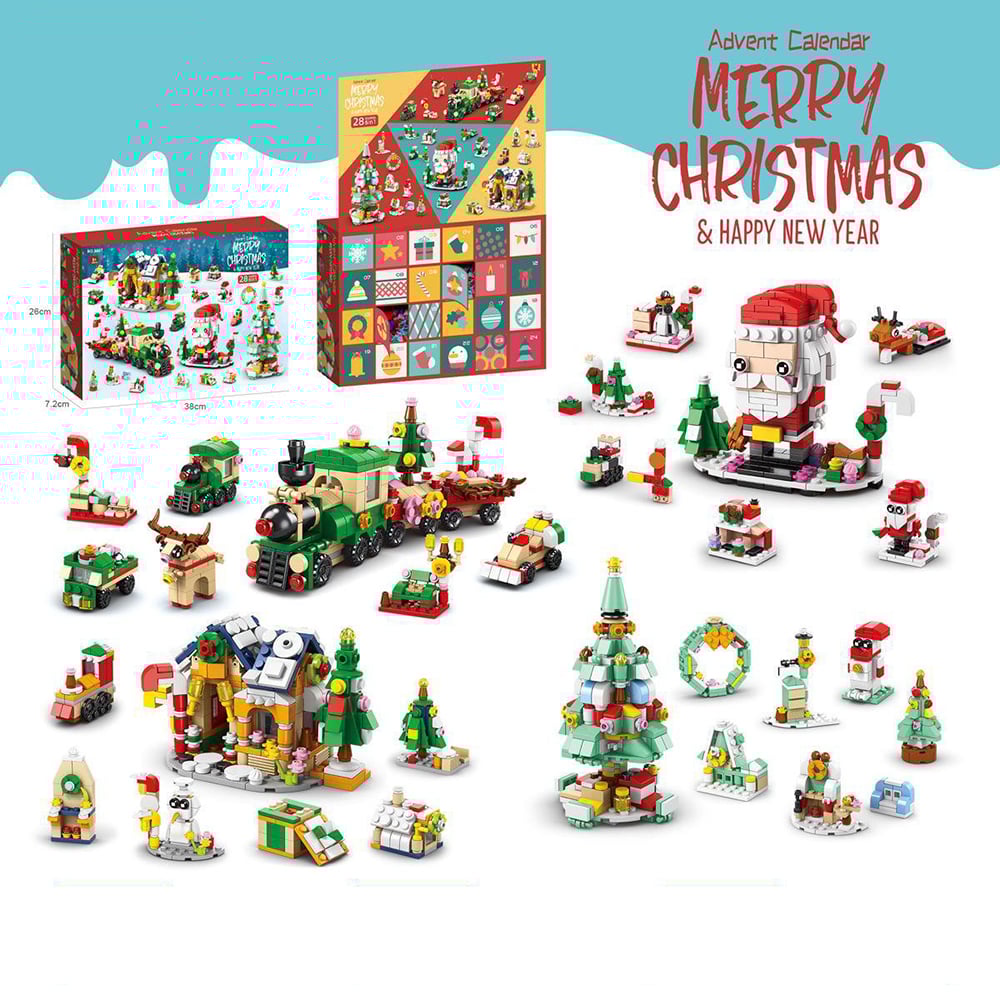 Early Xmas Sale 50% OFF-Advent Calendar Kids With Christmas Building Blocks