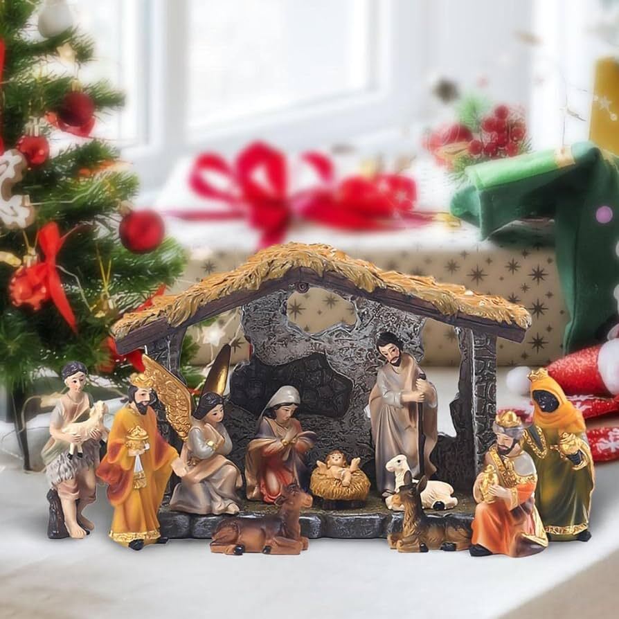 🎄🎅Early Christmas Sale 50% OFF-Christmas Nativity Manger Scene Figurines Set🔥BUY 2 FREE SHIPPING