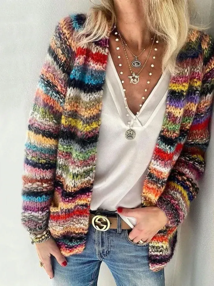 Sweater Knit Cardigan Thin Coat Loose Coat Female