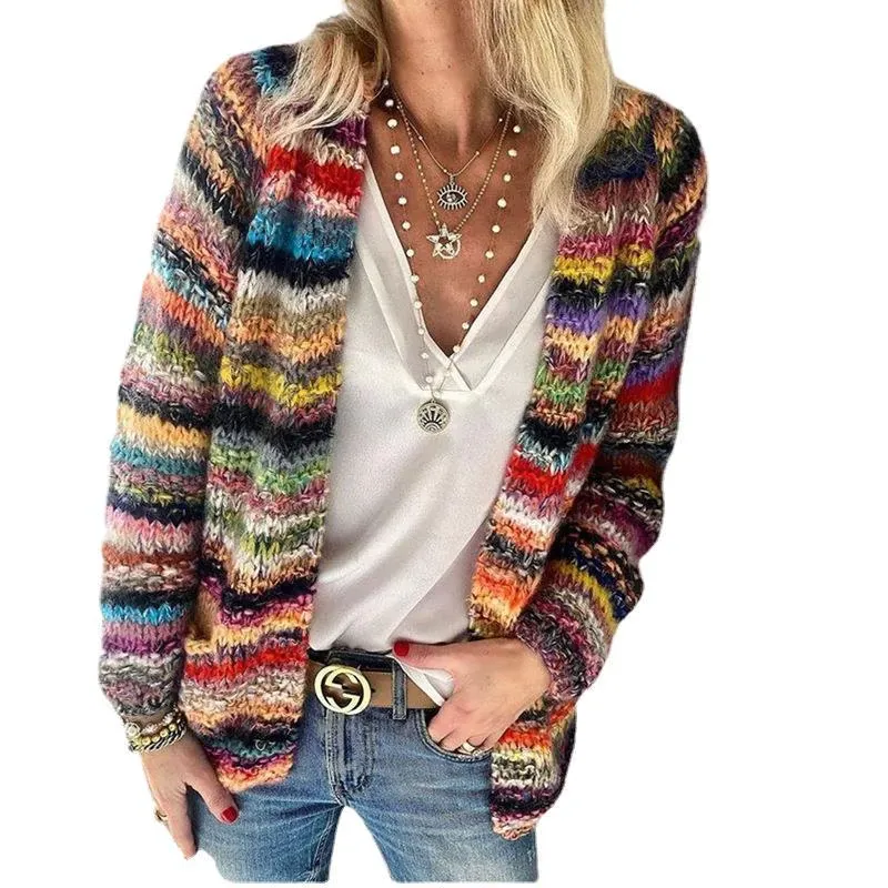Sweater Knit Cardigan Thin Coat Loose Coat Female