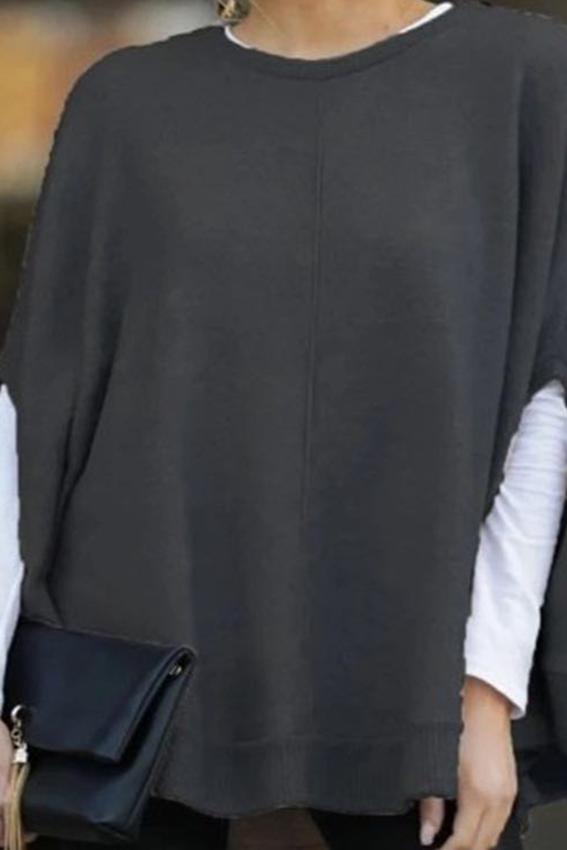 Casual Solid Pullovers O Neck Cardigans(5 Colors)