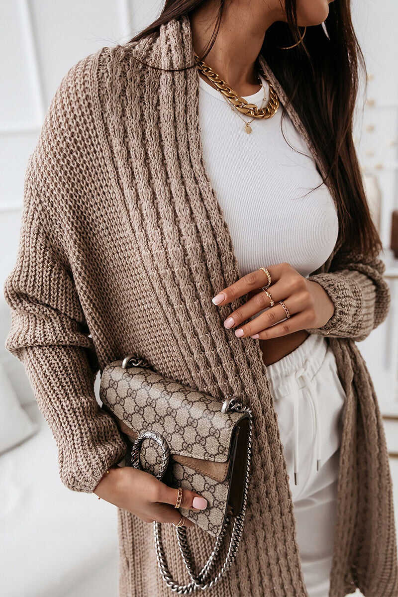 Fashion Casual Solid Patchwork Cardigans(5 Colors)