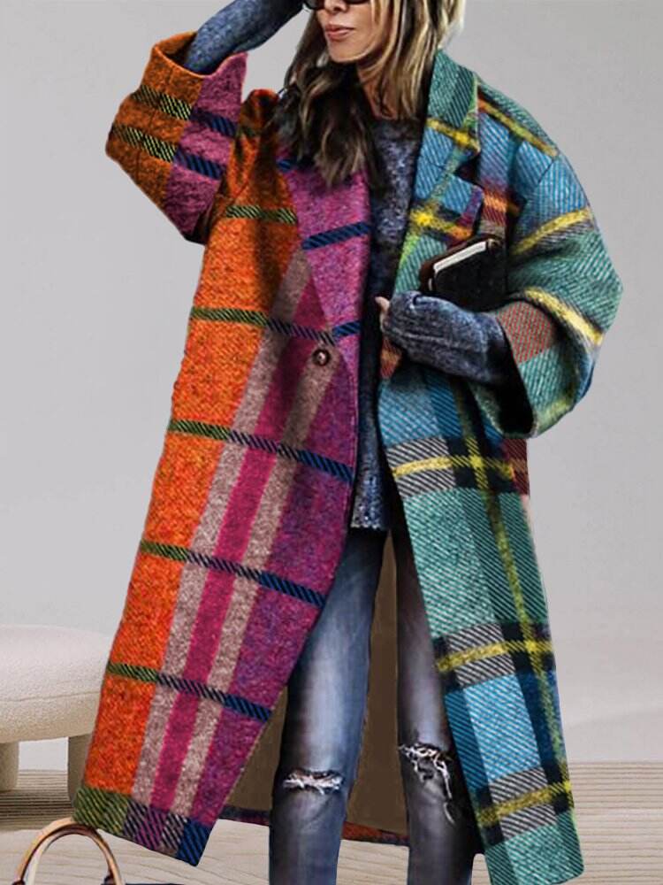 Modern Long Sleeve Halter Slim Overcoat