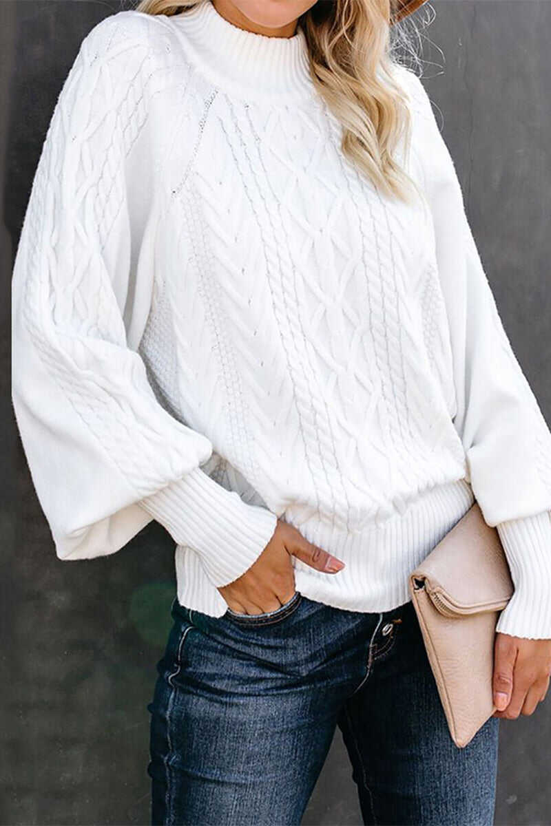 Casual Solid Solid Color Half A Turtleneck Tops