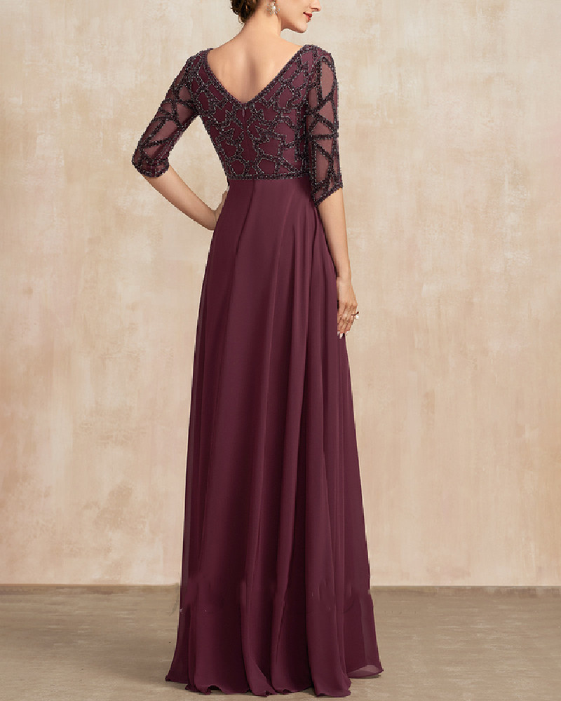 FASHION ELEGANT LACE EMBROIDERED DRESS