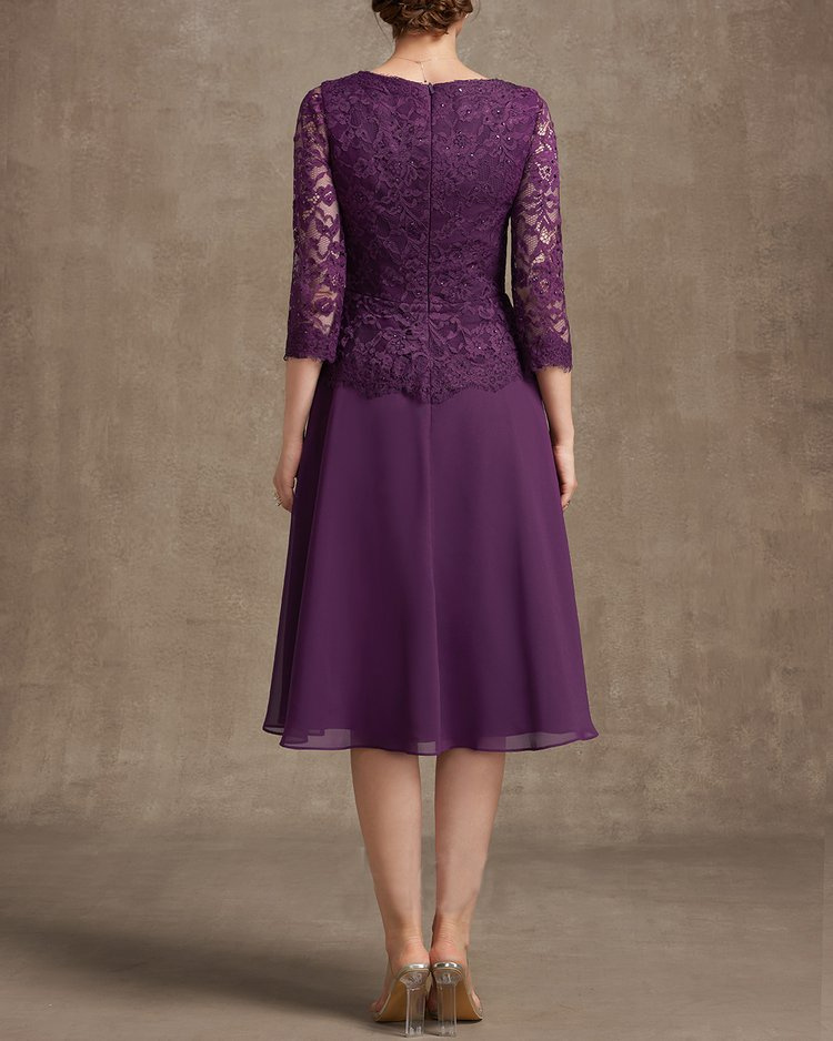 ELEGANT FASHION LACE EMBROIDERED DRESS