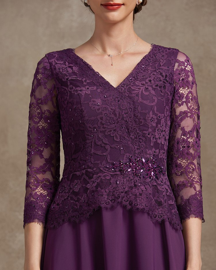 ELEGANT FASHION LACE EMBROIDERED DRESS