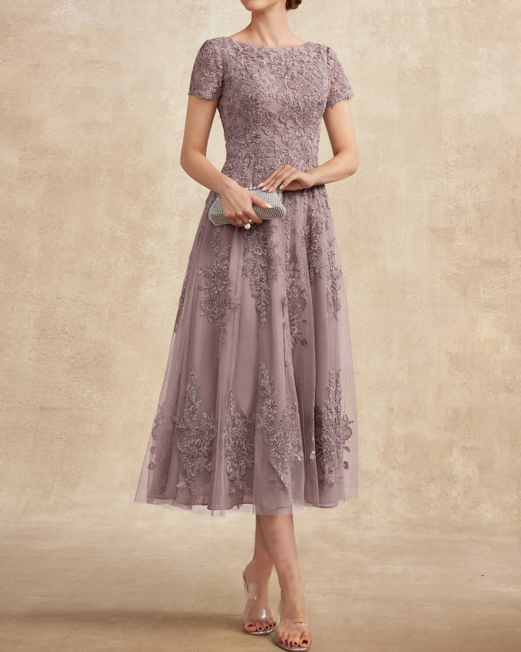 FASHION ELEGANT LACE EMBROIDERED DRESS