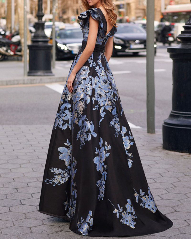 Women Ruffle Spring Dress