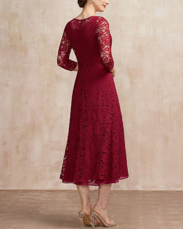 ELEGANT FASHION LACE 2 PIECE DRESS