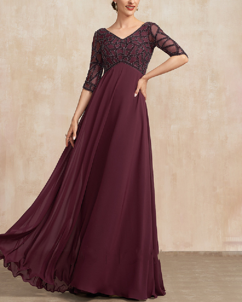 FASHION ELEGANT LACE EMBROIDERED DRESS