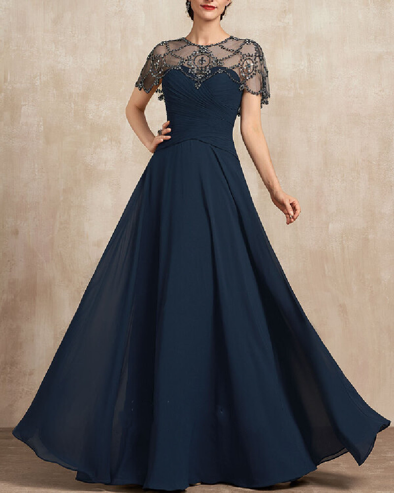 FASHION ELEGANT LACE EMBROIDERED DRESS