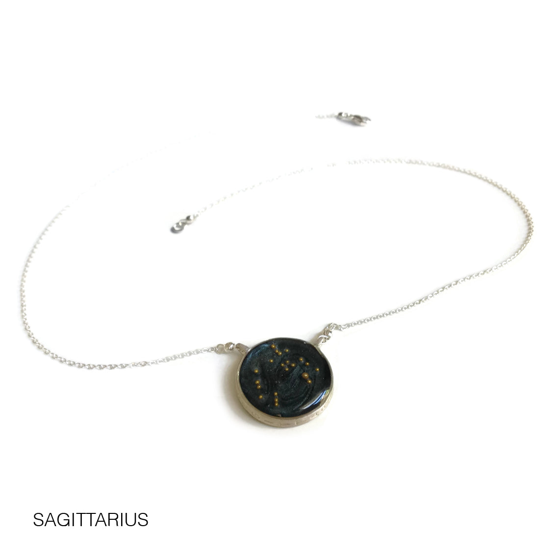 night sky astrological necklace