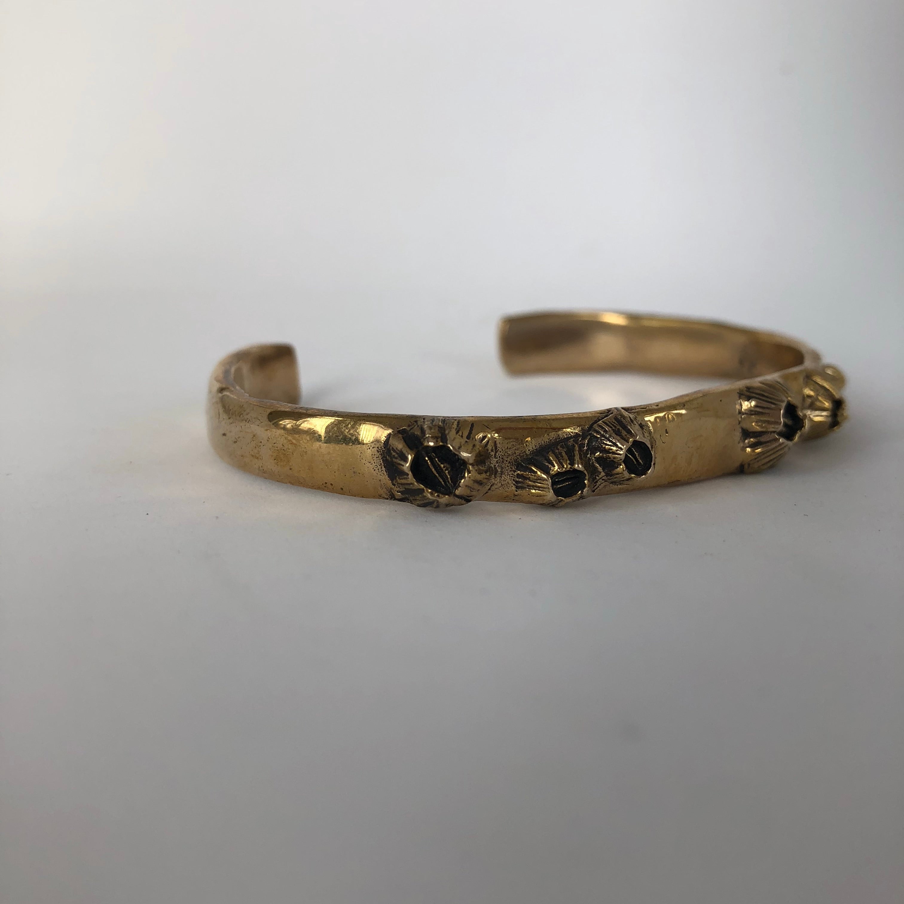barnacle cuff bracelet bronze