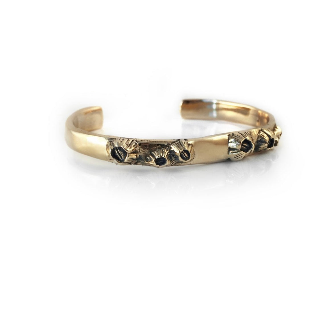 barnacle cuff bracelet bronze