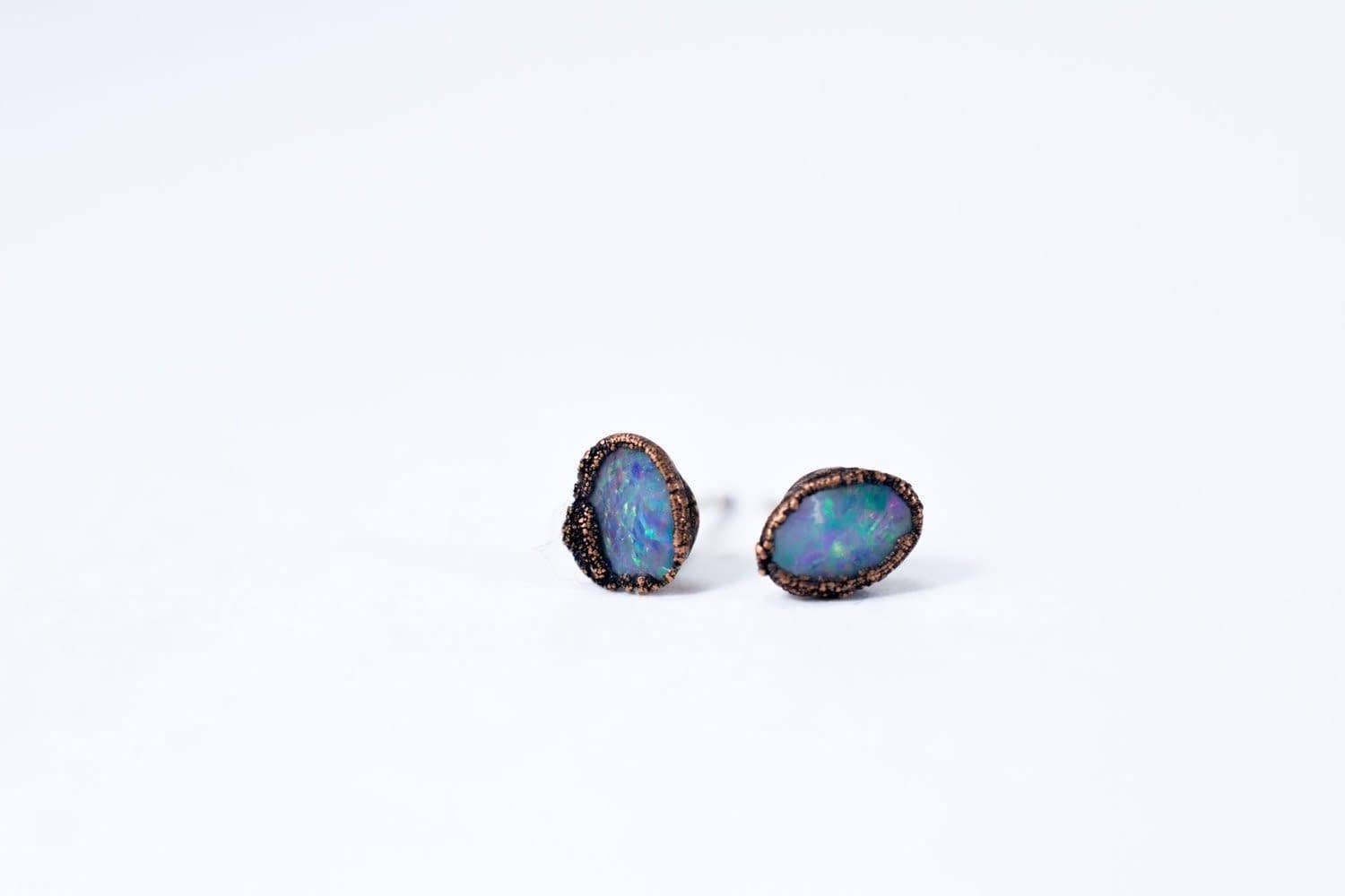 hawkhouse raw crystal stud earrings