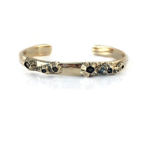 barnacle cuff bracelet bronze