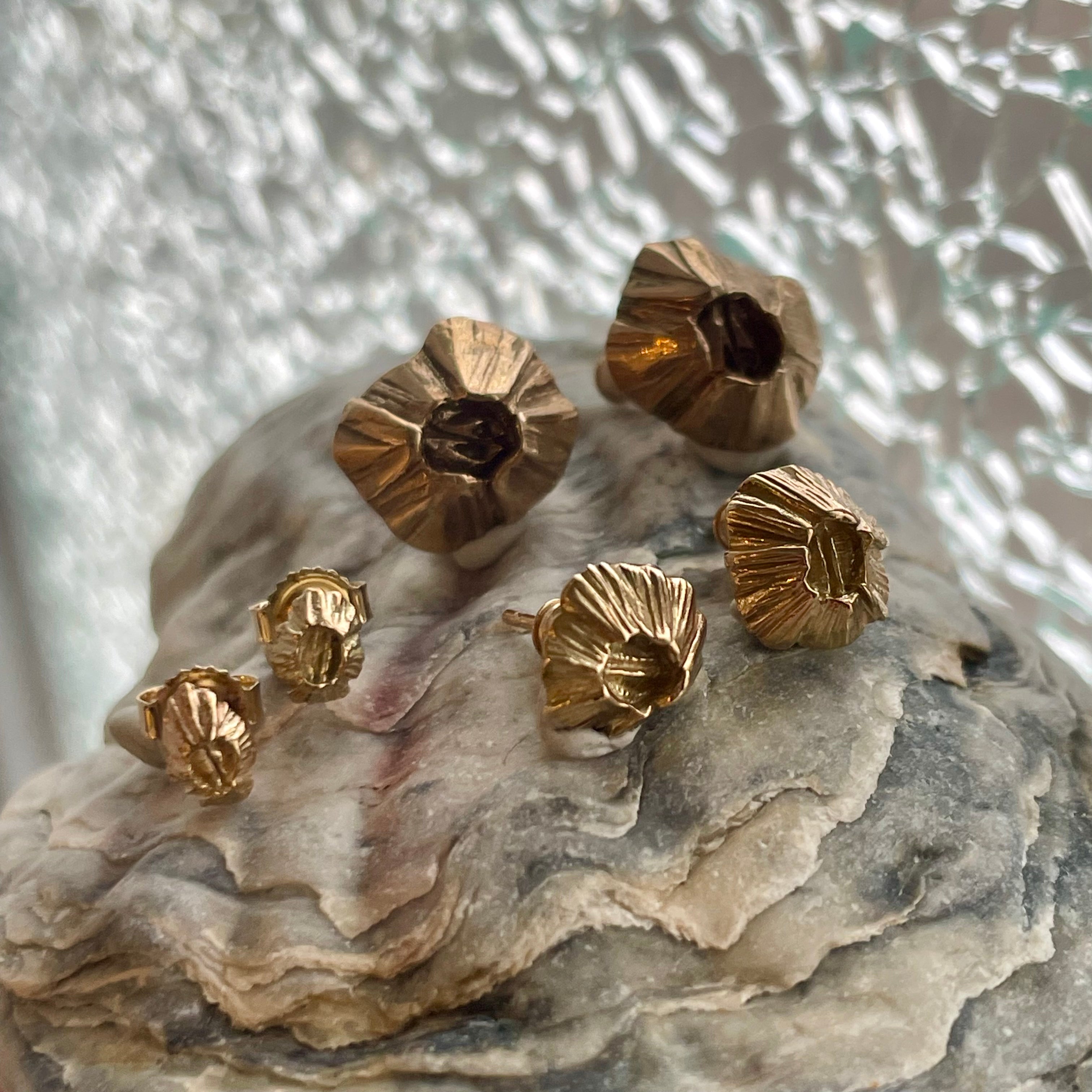 sterling silver barnacle studs