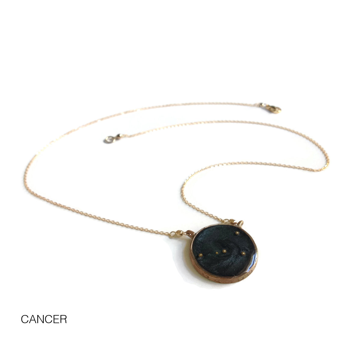 night sky astrological necklace