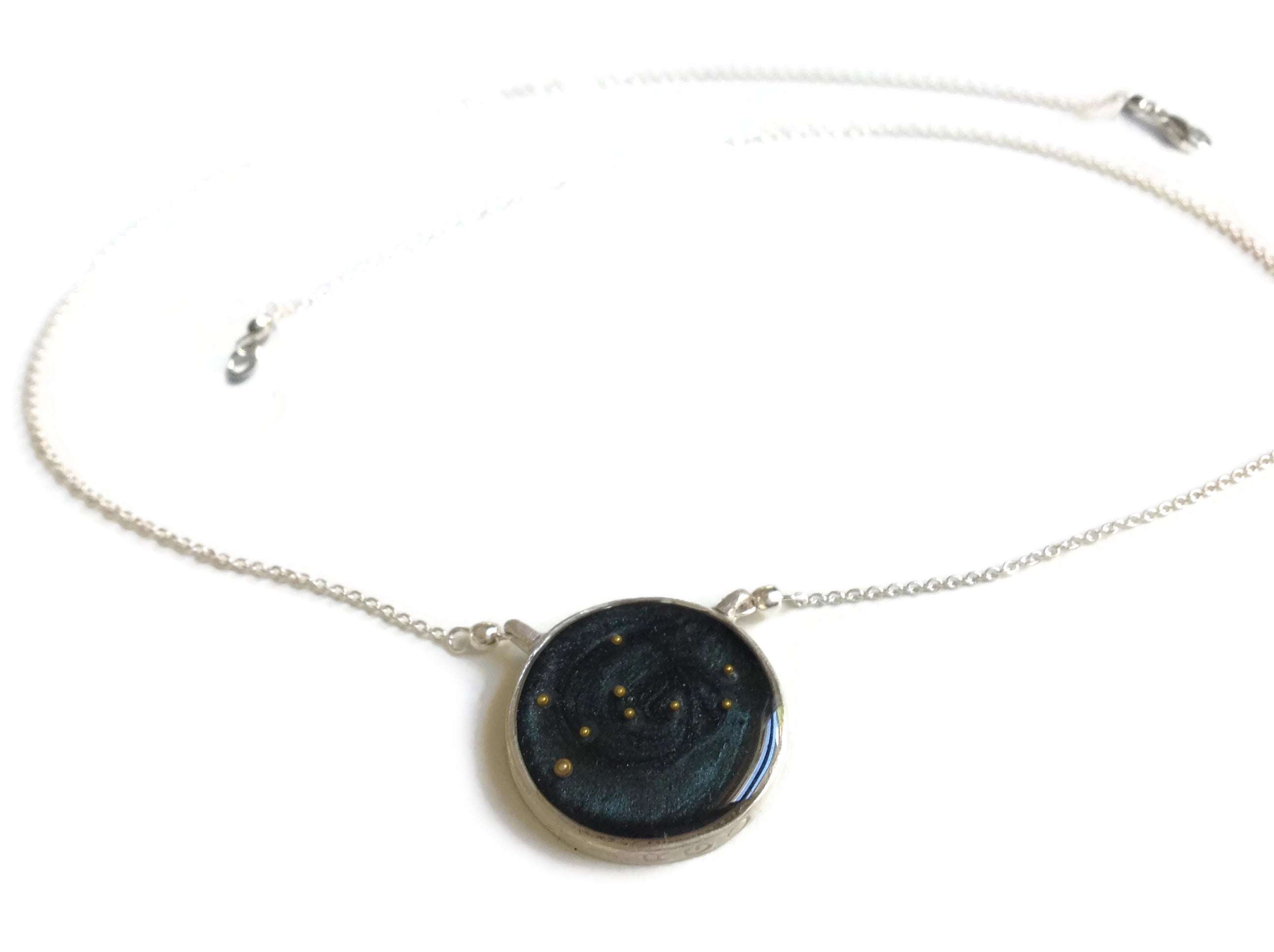 night sky astrological necklace