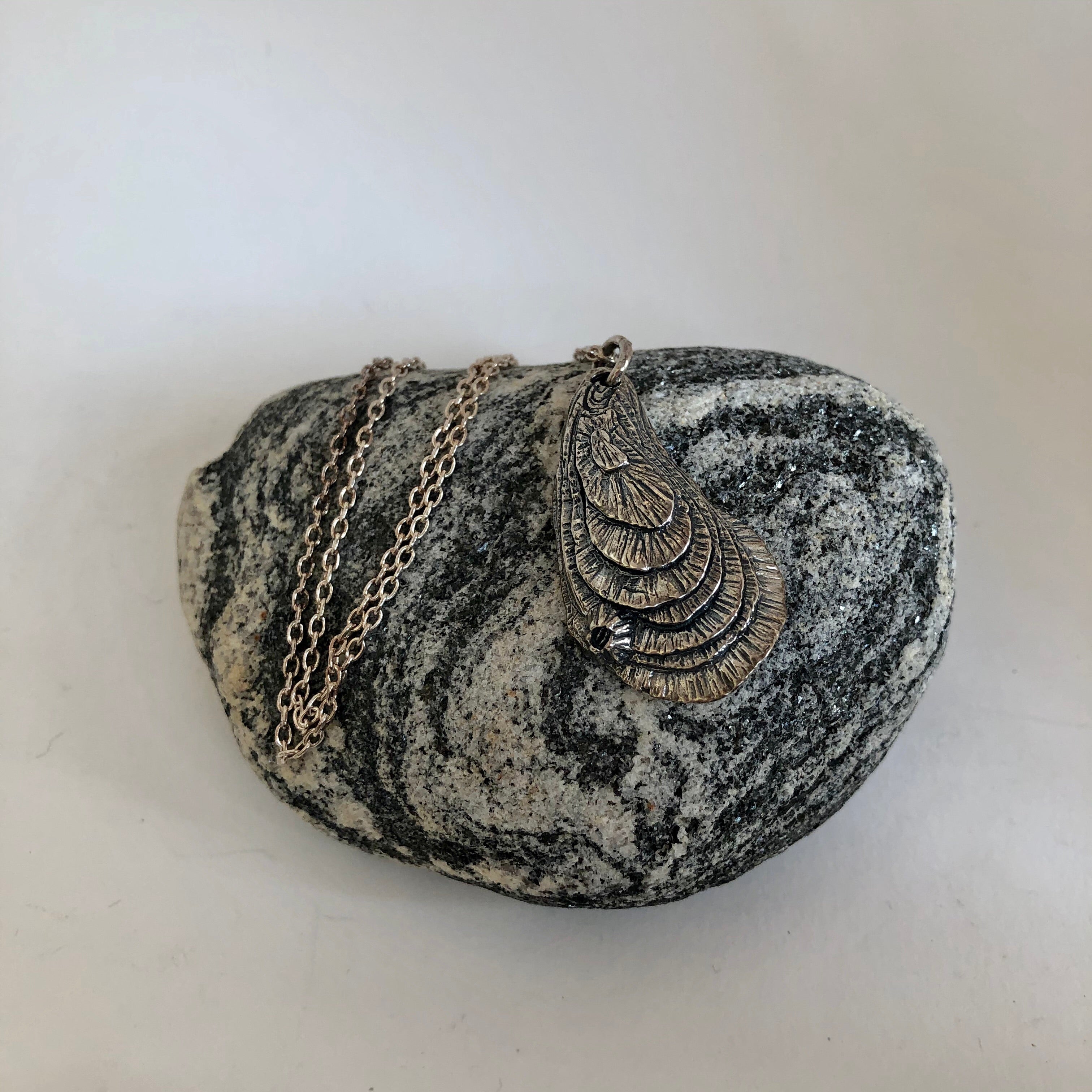 oyster necklace sterling