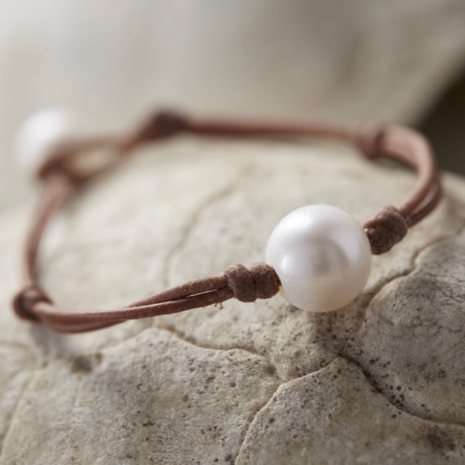 coastal single freshwater pearl bracelet