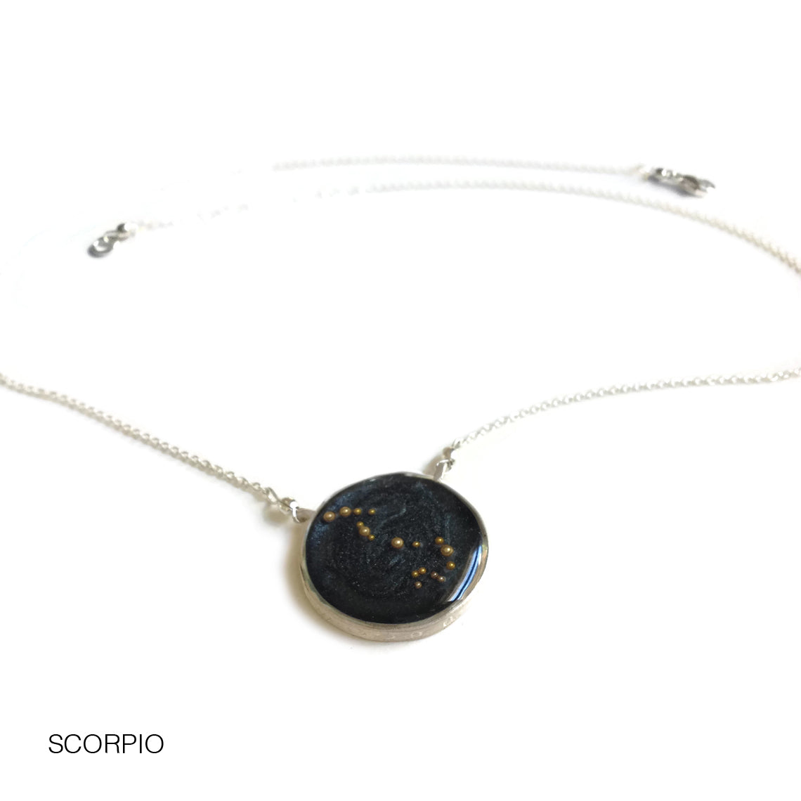 night sky astrological necklace