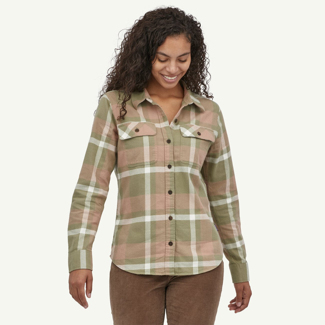Women's Long-Sleeved Organic Cotton Midweight Fjord Flannel Shirt