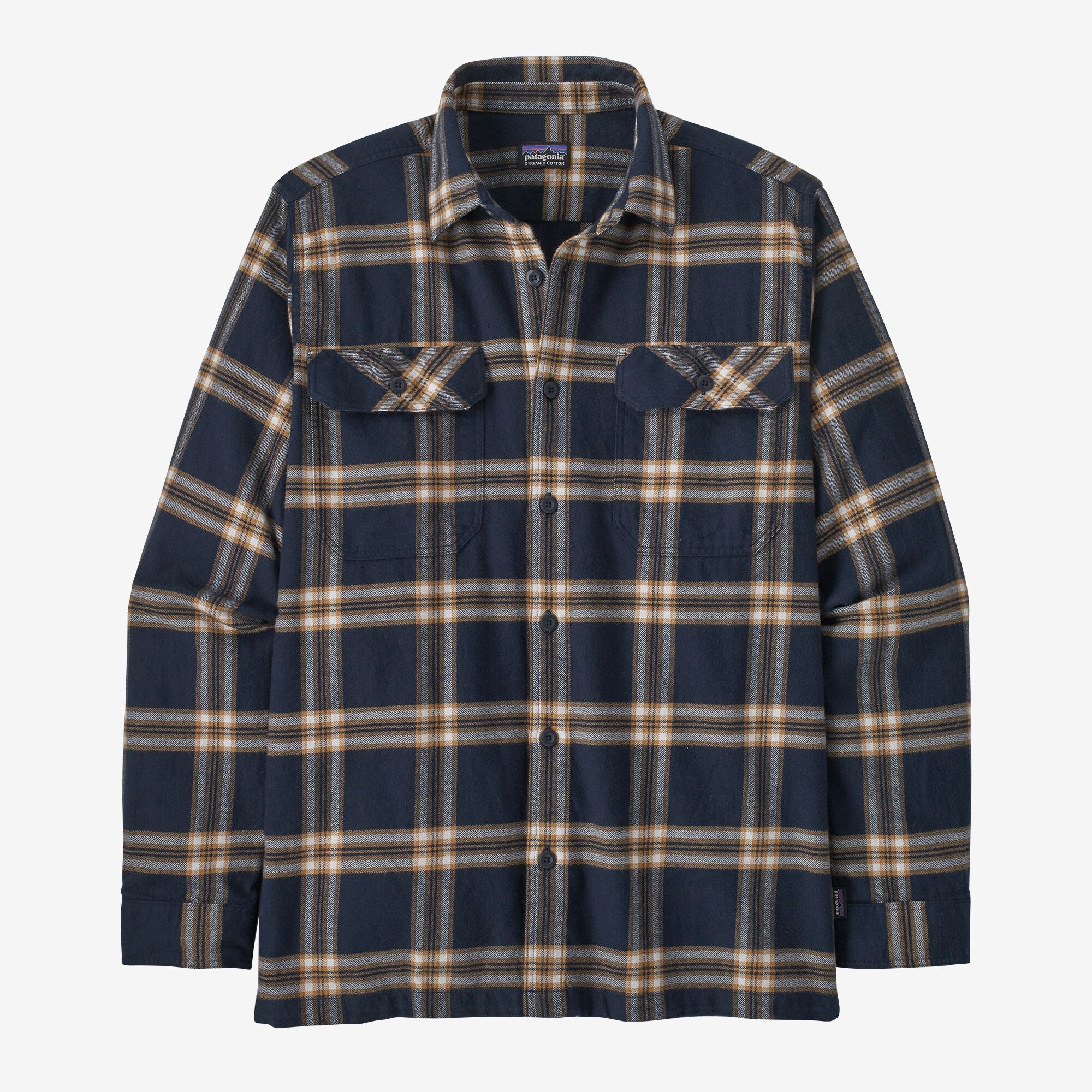 Men's Long-Sleeved Organic Cotton Midweight Fjord Flannel Shirt