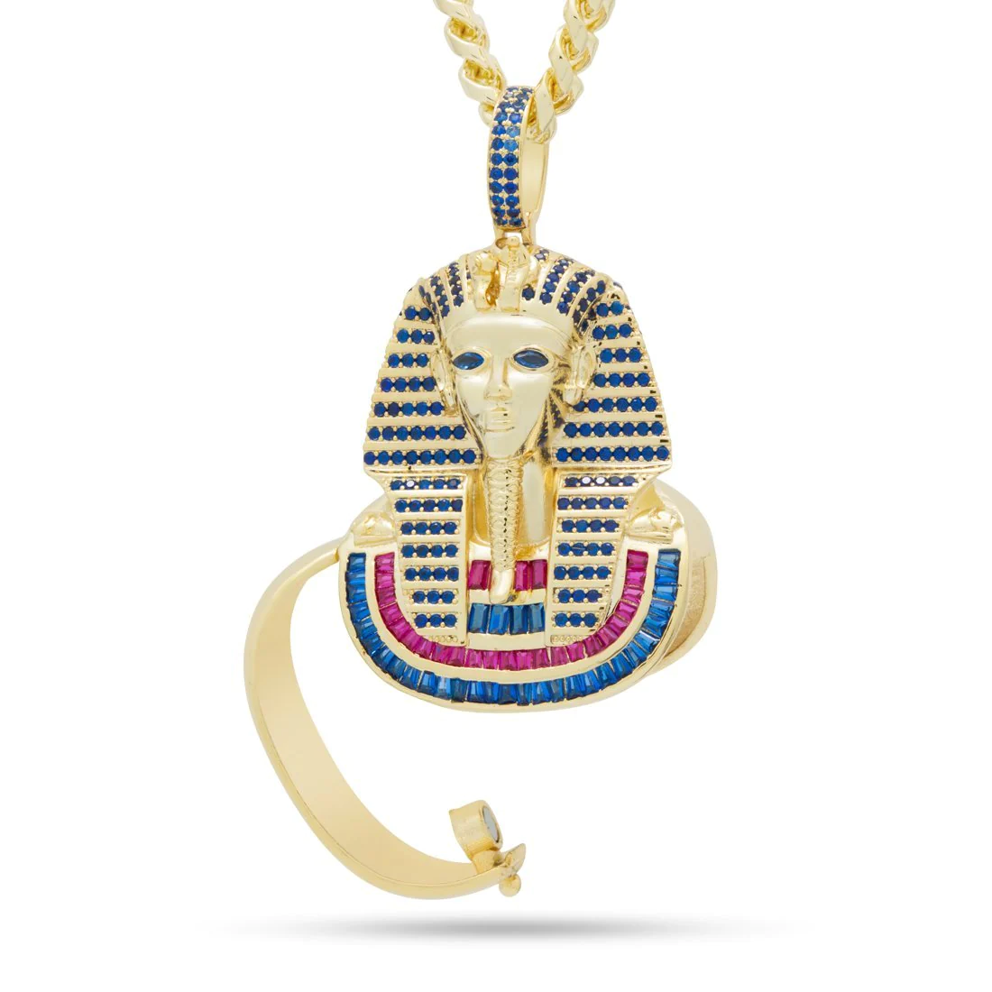 Iced King Tut Stash Necklace