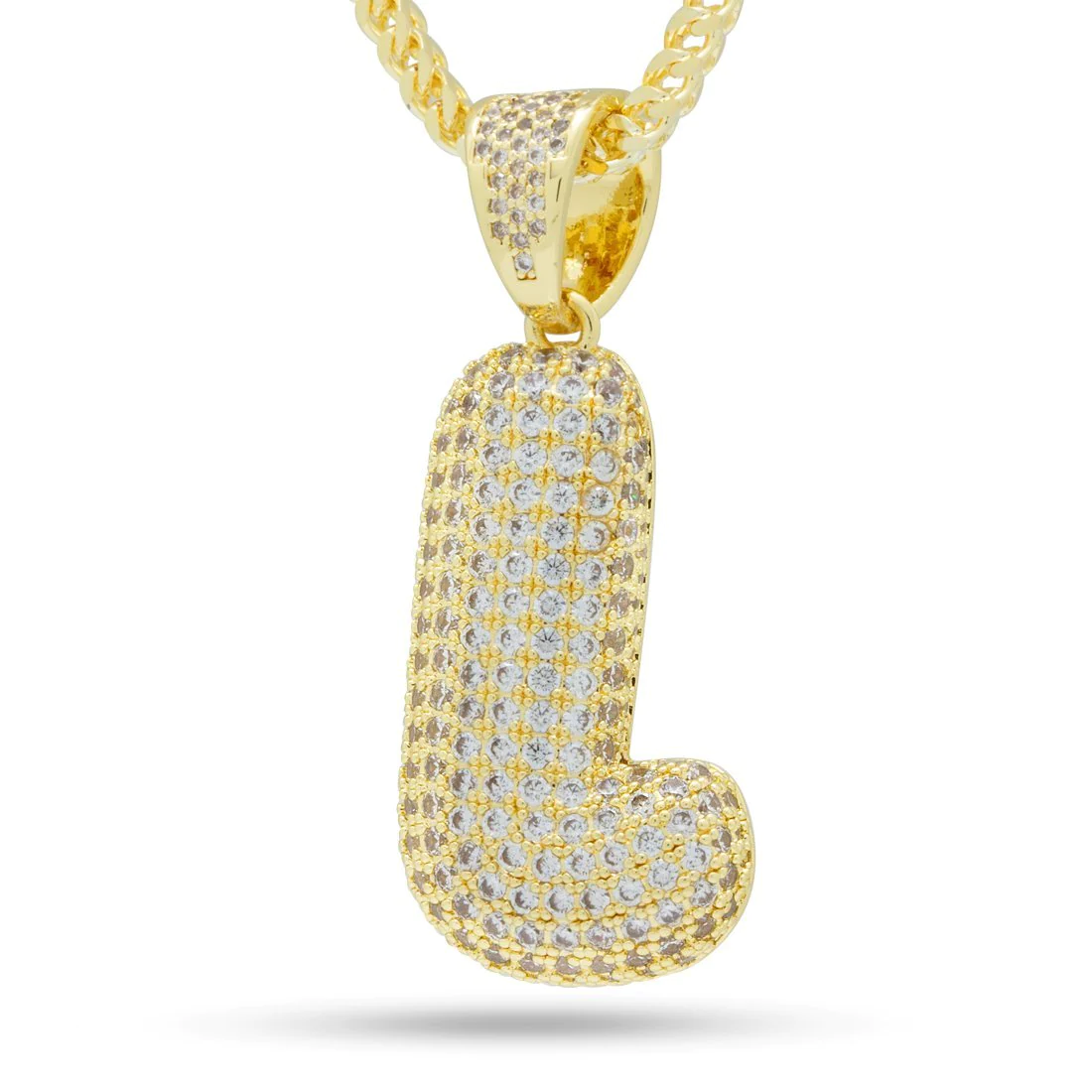 Bubble Letter L Necklace