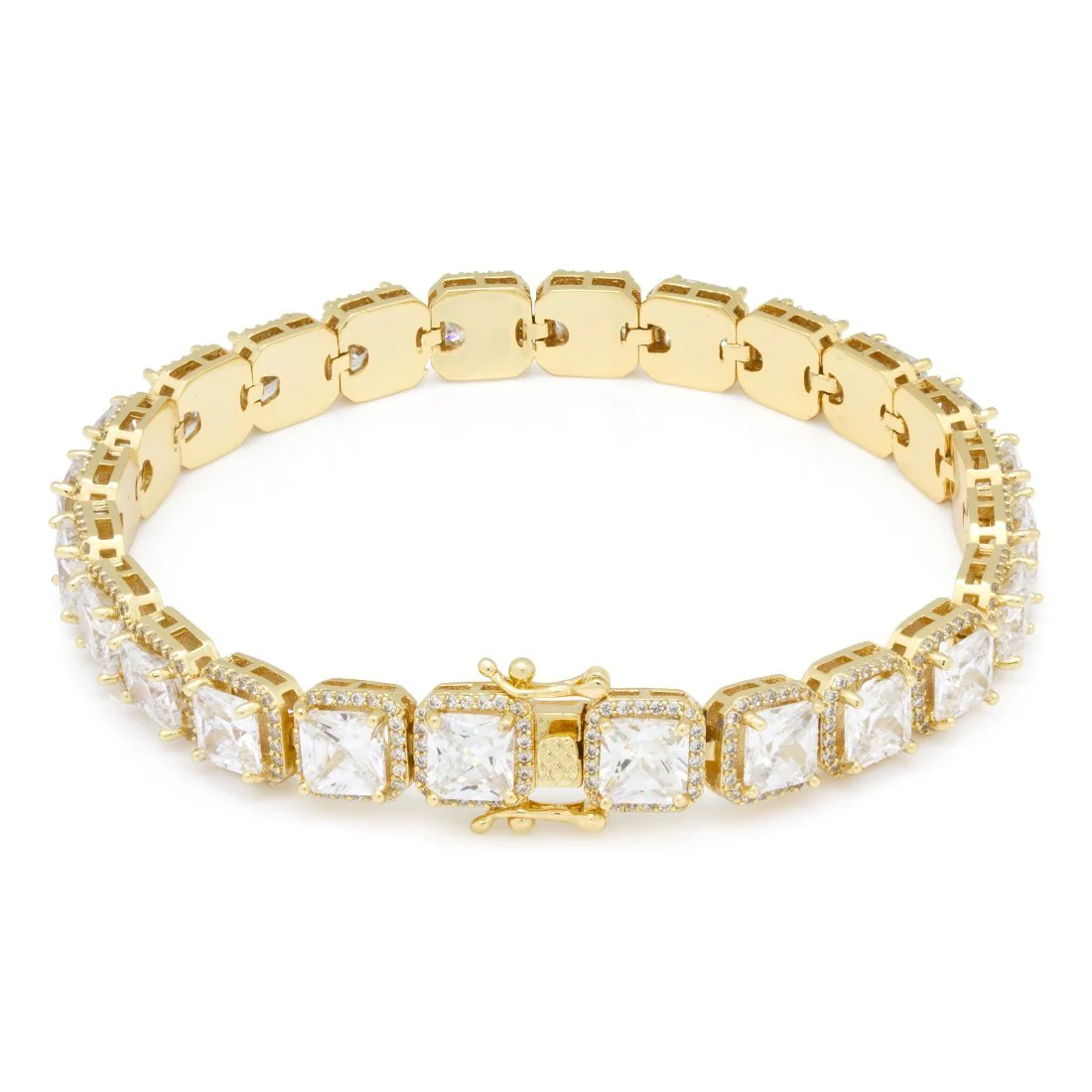 5mm Princess-Cut Tennis Bracelet