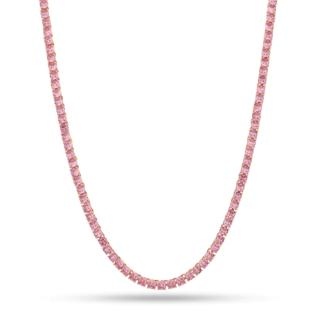 4mm Pink Tennis Chain
