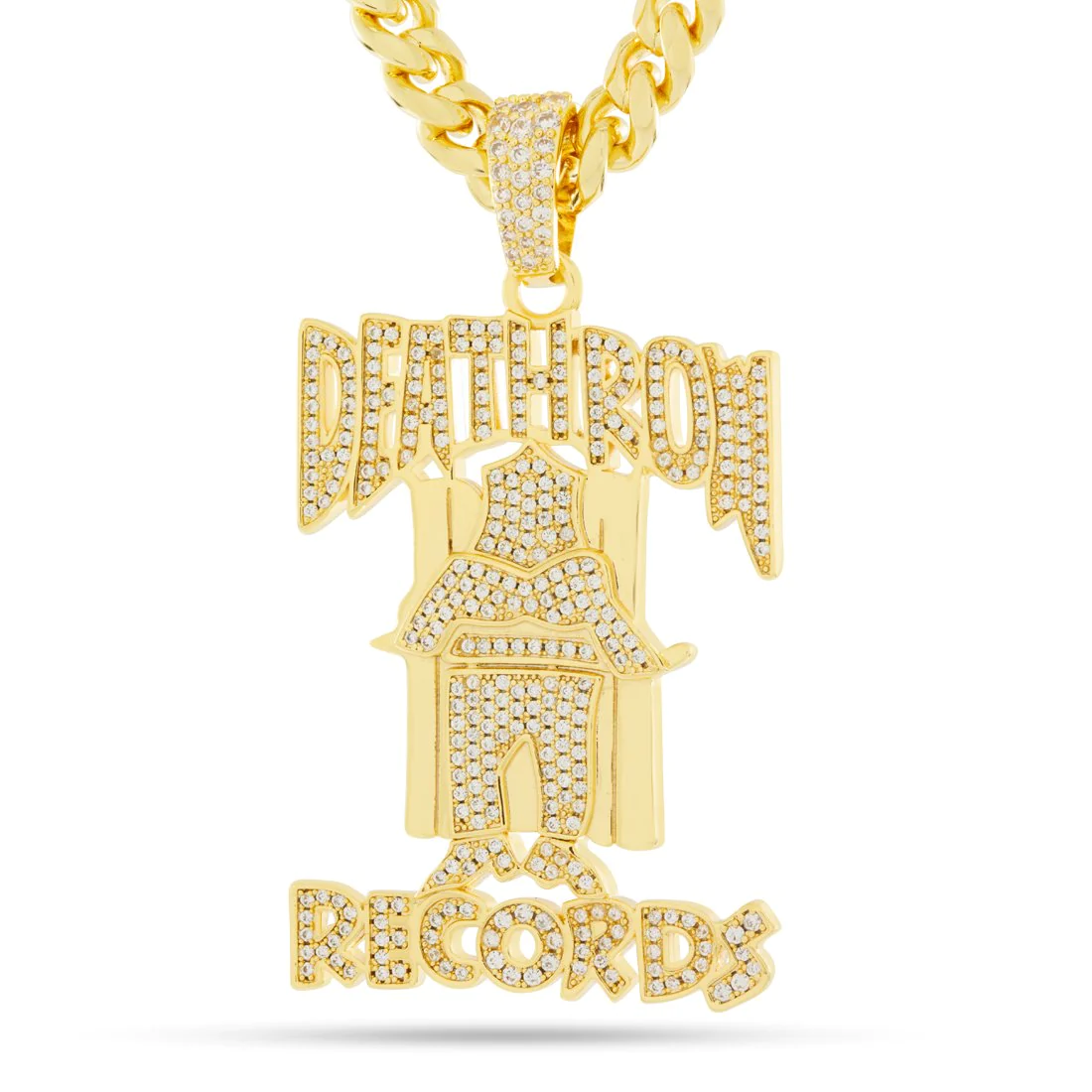 Death Row Records x King Ice - OG Death Row Logo Necklace