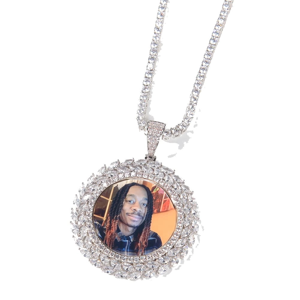 Custom Photo Pendants With Gear Side