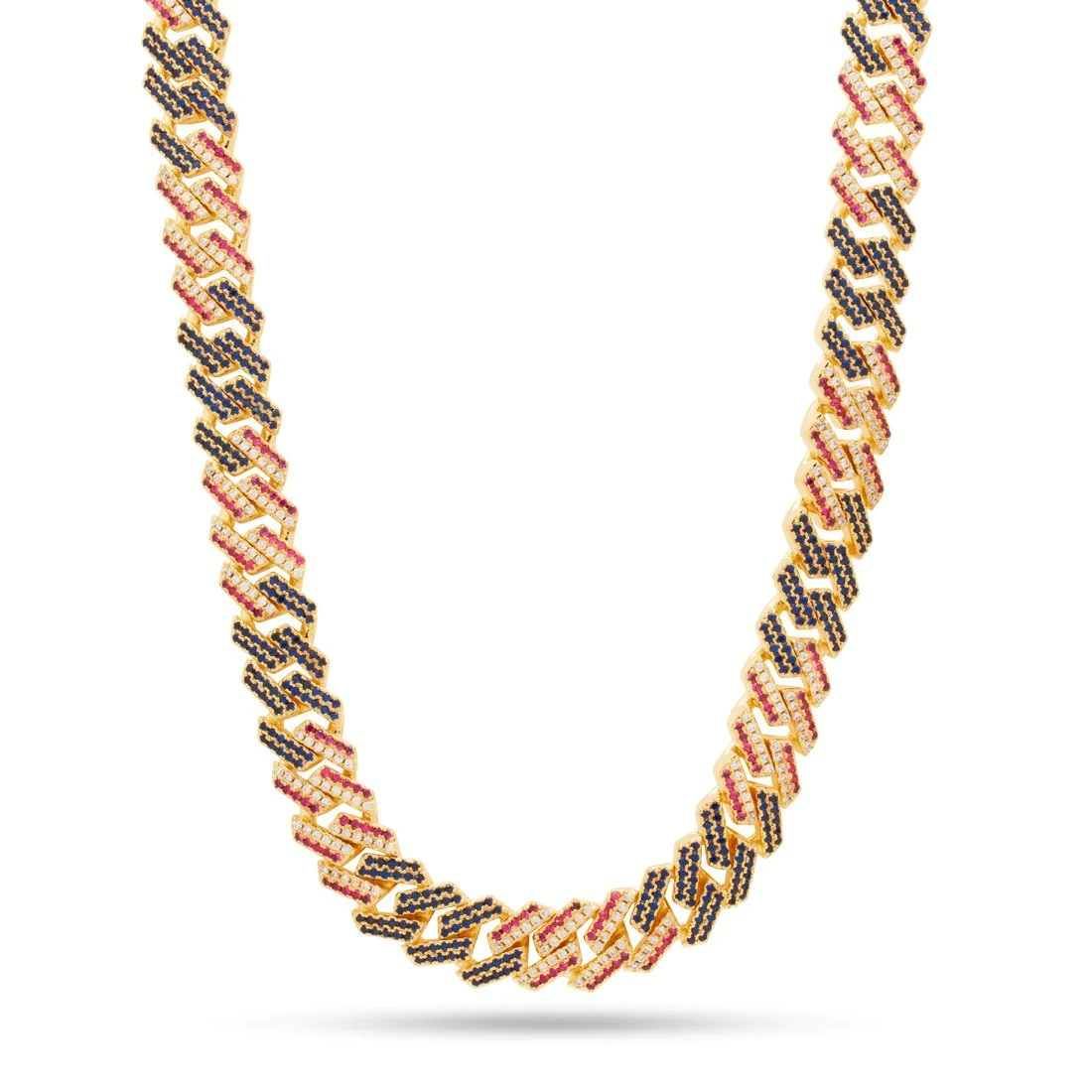 13mm Iced Patriot Miami Cuban Link Chain