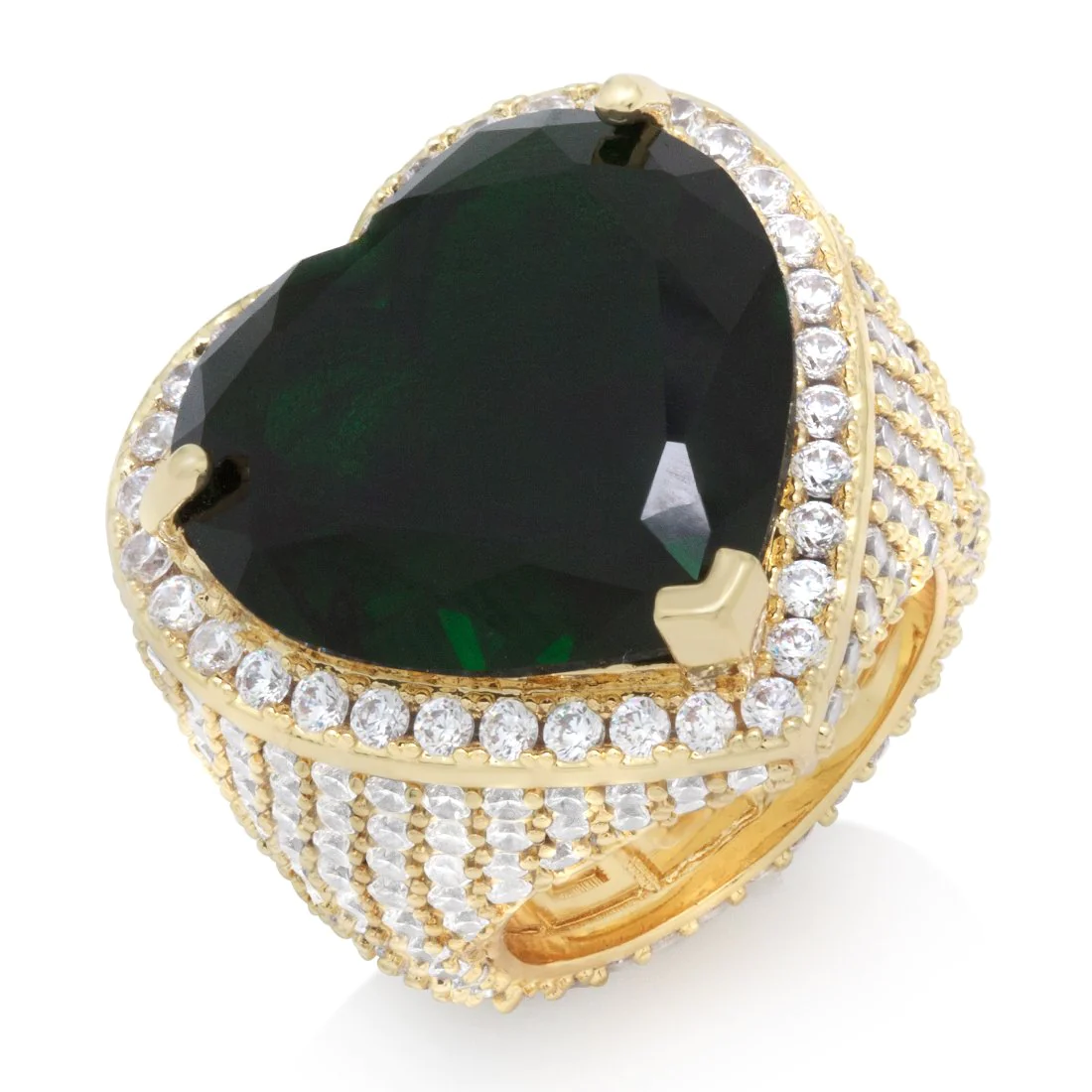 Emerald Heart Ring