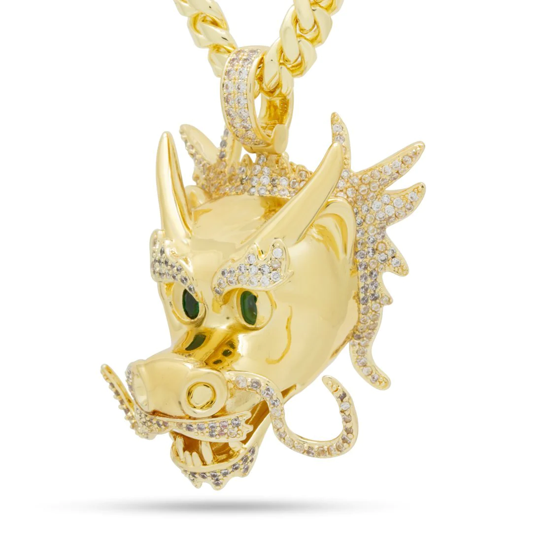 Dragon Emoji Head Stash Necklace