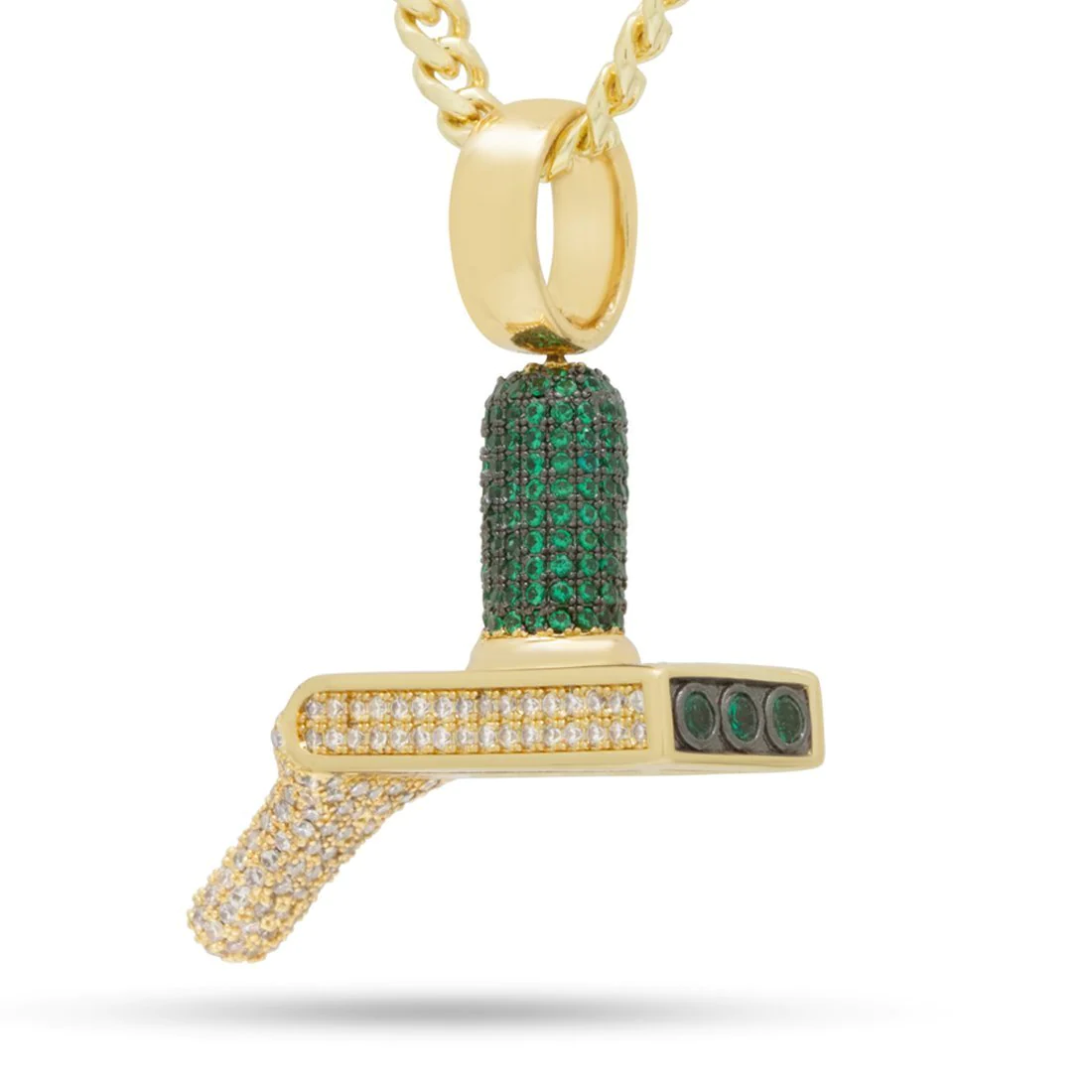 Rick and Morty x King Ice - Portal Gun Necklace