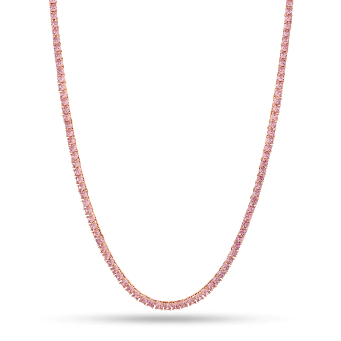 3mm Pink Tennis Chain