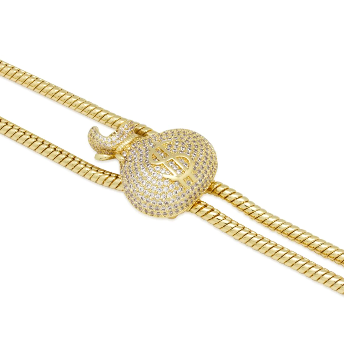 Money Bag Bolo Tie Necklace