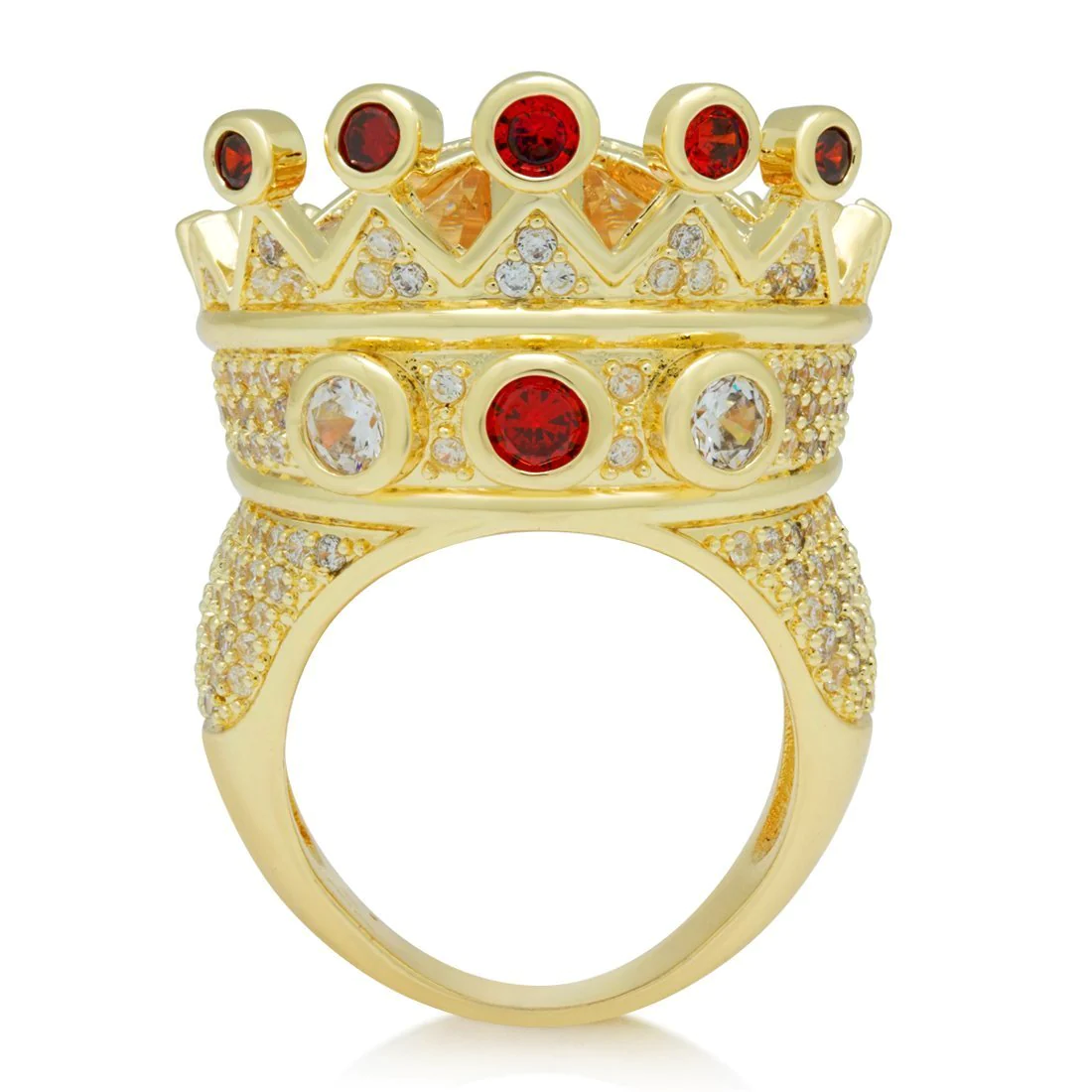 Iced Crown Ring