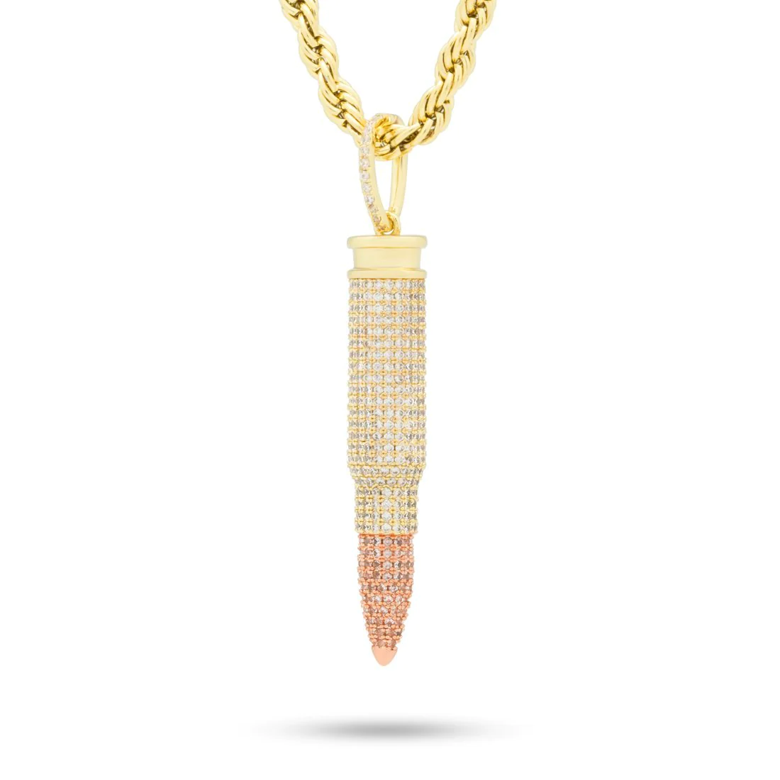Two-Tone .223 Caliber Bullet Necklace