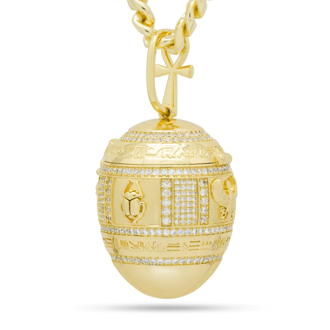 Golden Stash Egg of the Pharaoh Necklace