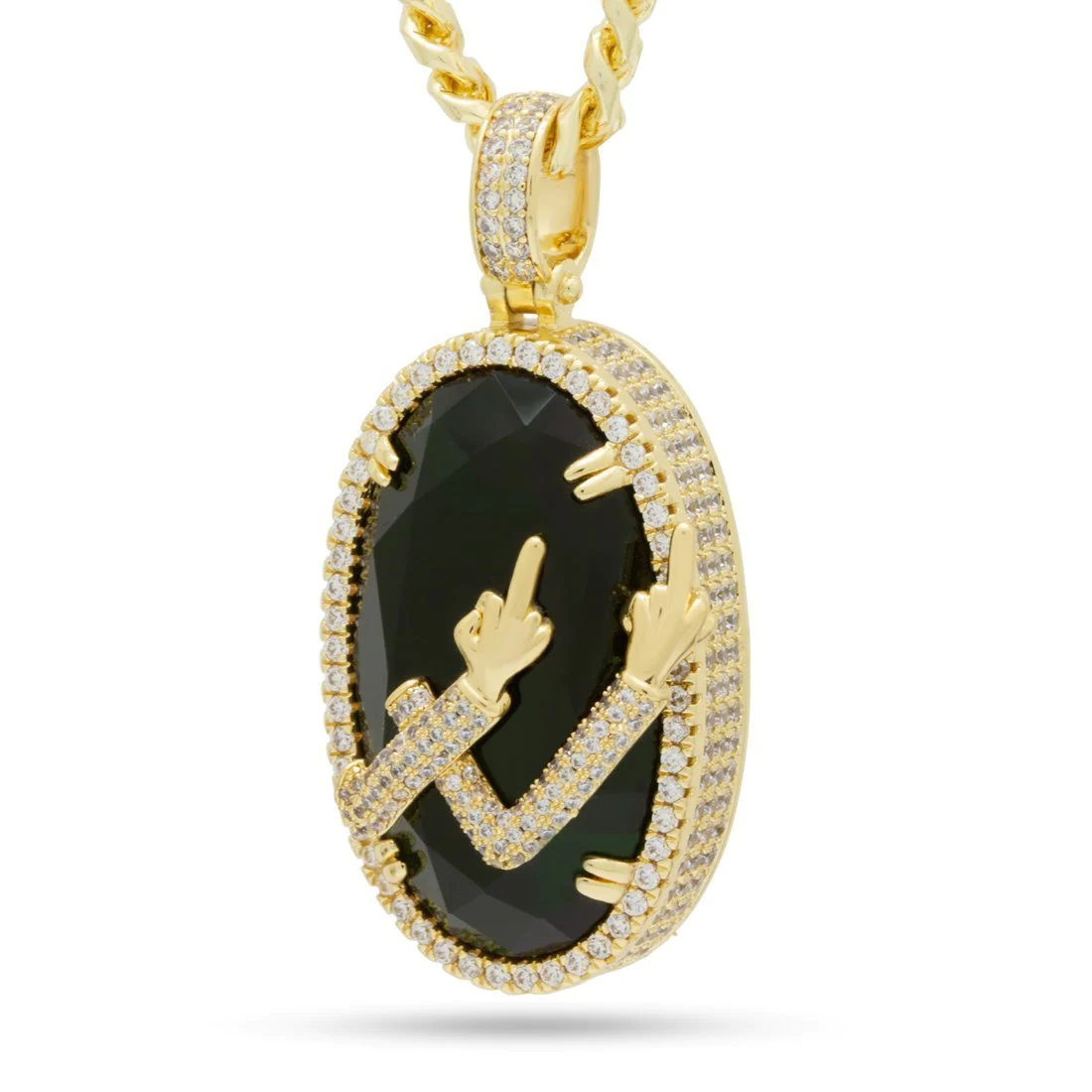 Rick and Morty x King Ice - Portal Flip Necklace