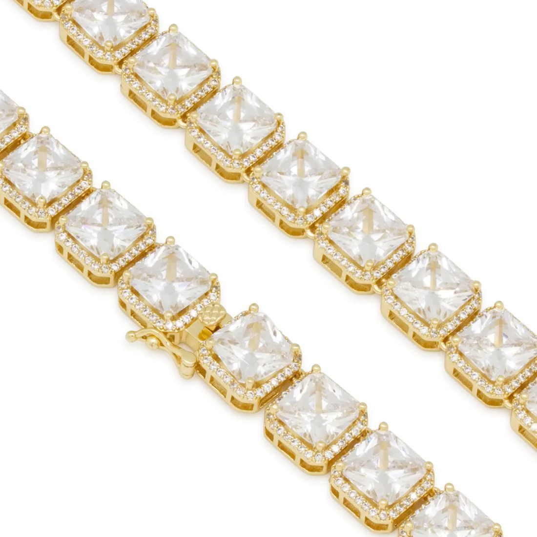 8mm Princess-Cut Tennis Chain