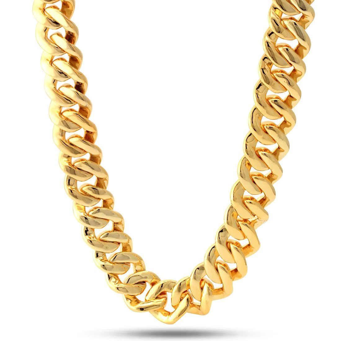 18mm Classic Iced Miami Cuban Link Chain